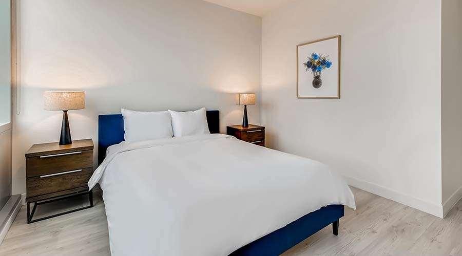 Aparthotel Sentral Michigan Avenue Chicago Zimmer foto A bedroom at the hotel