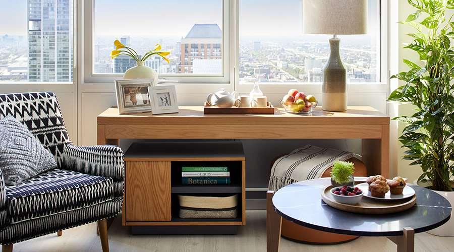 Aparthotel Sentral Michigan Avenue Chicago Zimmer foto A console table