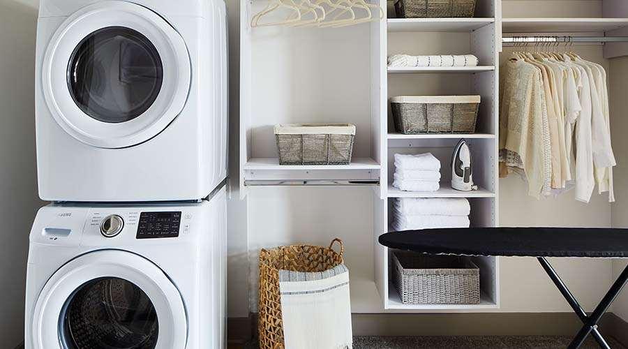 Aparthotel Sentral Michigan Avenue Chicago Zimmer foto A laundry room