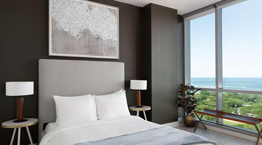 Aparthotel Sentral Michigan Avenue Chicago Zimmer foto Bedroom