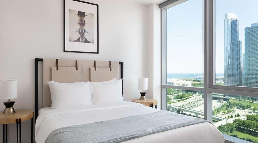 Aparthotel Sentral Michigan Avenue Chicago Zimmer foto Bedroom